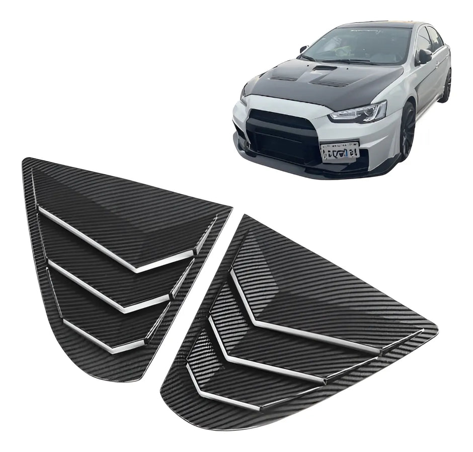 Windows Louvers Carbono Ventana Persiana Para Lancer 08-16