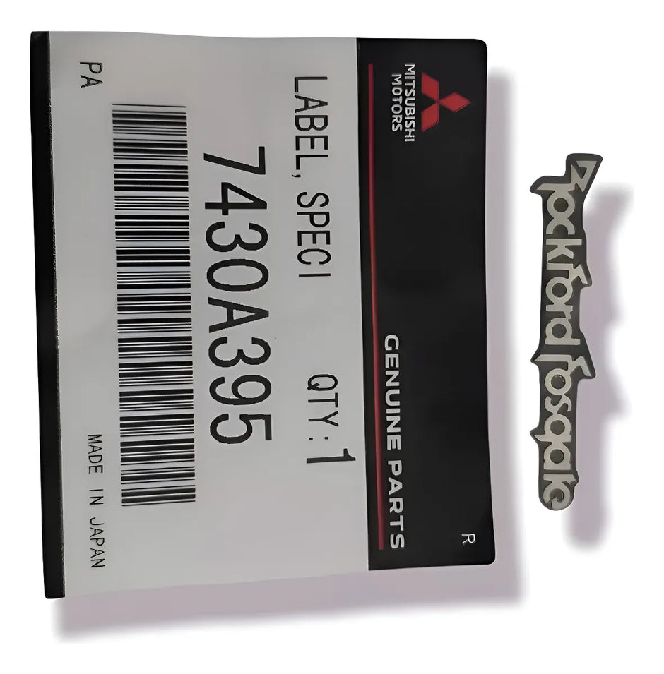 Letras Rockford Fosgate Para Lancer Mitsubishi Cromo