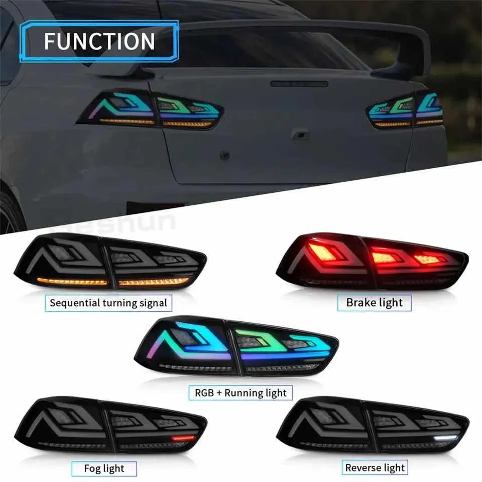 Calaveras Led heart beat Rgb Para Lancer Mitsubishi 2008-2016
