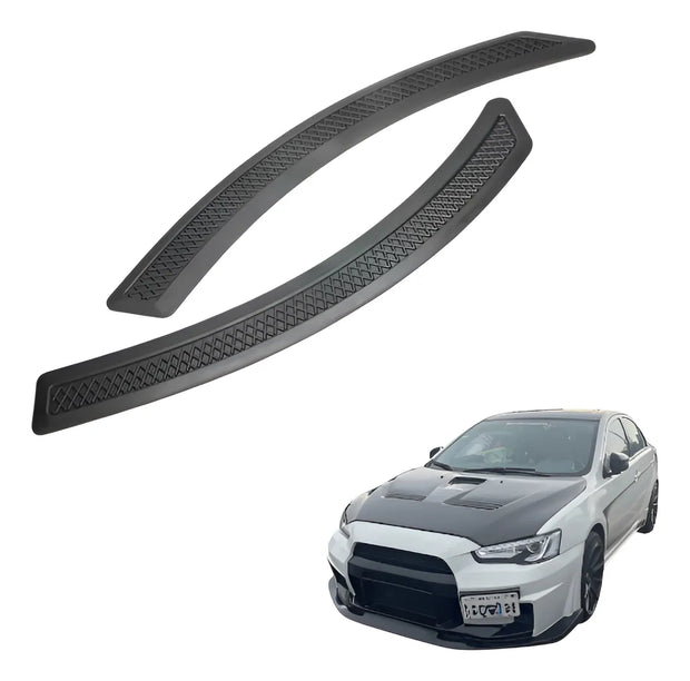 Rejillas Laterales Negro Mate Para Lancer Mitsubishi 2008+