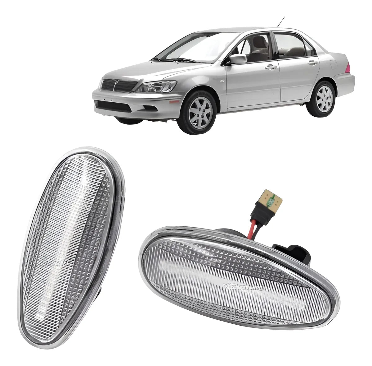 Cuartos Laterales Para Lancer Mitsubishi 02-06 Transparentes