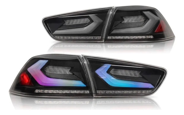 Calaveras Led Rgb Para Lancer Mitsubishi 2008-2016