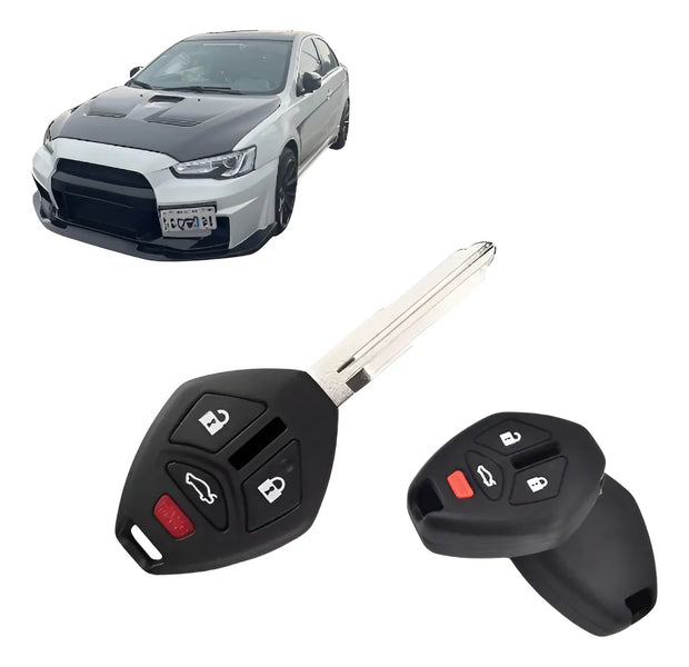 Carcasa Llave Para Lancer Mitsubishi + Funda Silicona Regalo